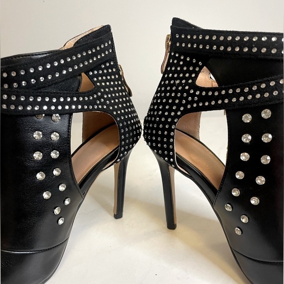 Stiletto Rhinestone Ankle Boots - Picture 6 of 8